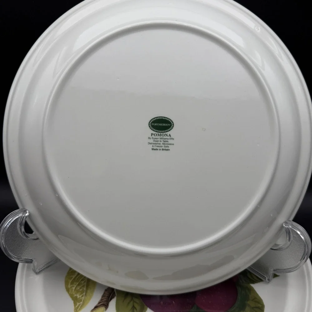 Portmeirion Pomona Dinner Plates Set 4 Fruit Botanical Cottagecore Strawberry